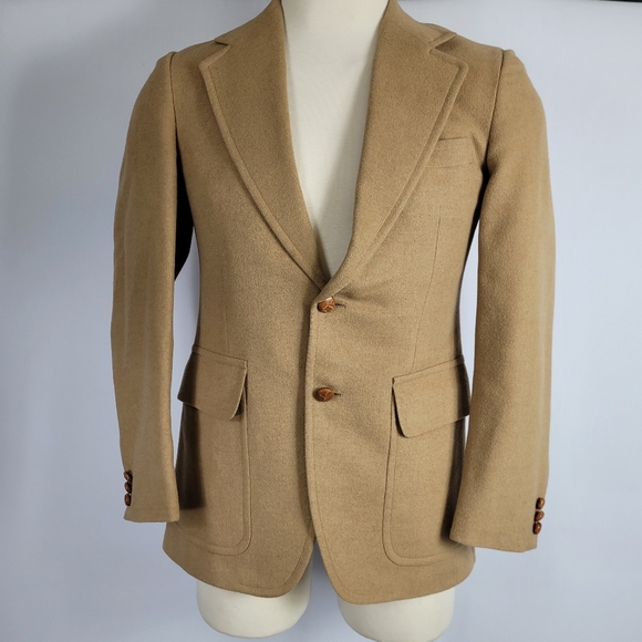 Stanton 100% Camel Hair Jacket Size Medium ( See Measurements) - Picture 1 of 16